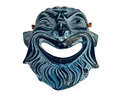 Ancient Greek Theater Comedy Mask,Plastic Sculpture, wall Decor 15x14cm