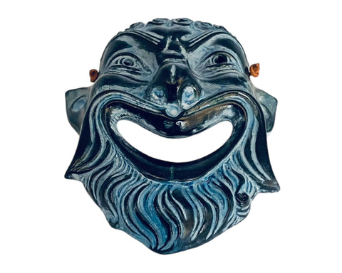 Ancient Greek Theater Comedy Mask,Plastic Sculpture, wall Decor 15x14cm