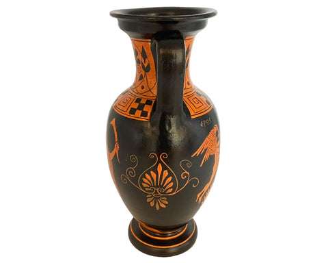Ancient Greek Vase 26cm,Red figure Amphora,Goddes Aphrodite,God Dionysus