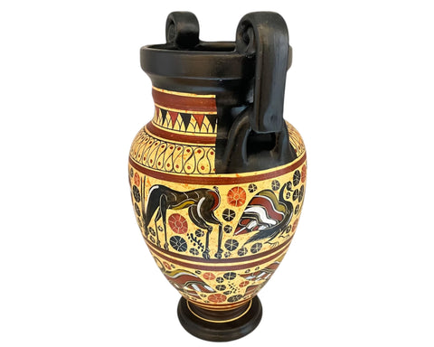 Ancient Greek Pottery volute Krater 29cm,Corinthian art
