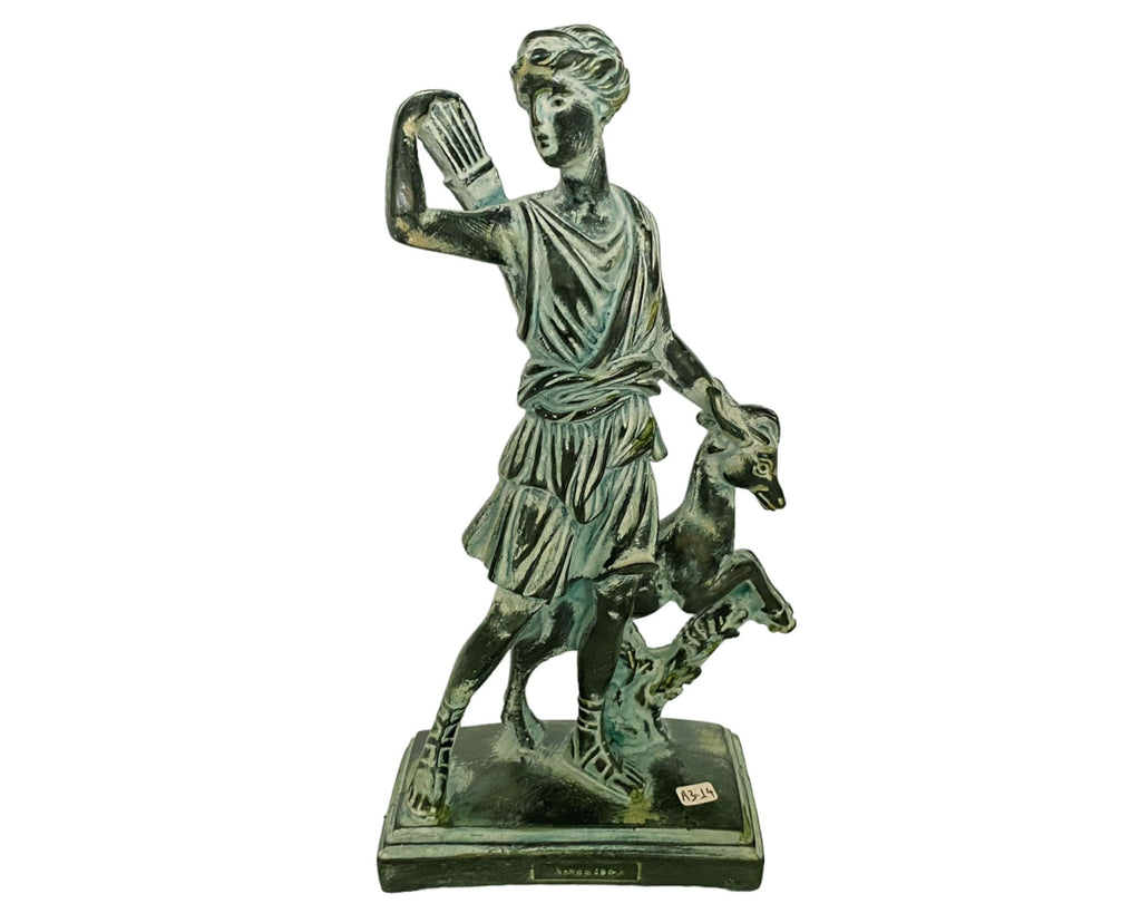 Artemis Statue, the Goddess of Hunting,Greek Plaster Sculpture 25cm