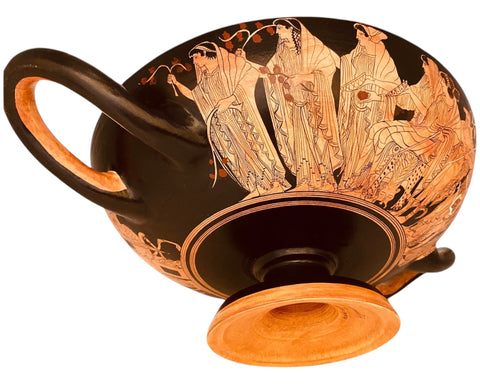 Attic Red-figure kylix 32cm Diameter,Shows Achilles Binds Patroclus,Museum Replicas - ifigeneiaceramics