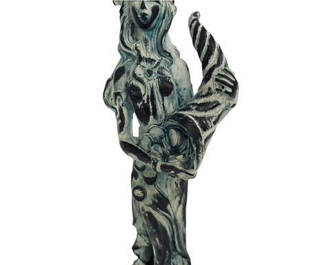 Fortuna Statue,The Greek Goddess of Luck,Plaster sculpture Cast 22cm