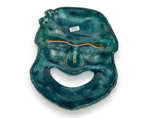 Greek Theater Comedy Mask ,Relief terracotta, wall Decor 24x20cm