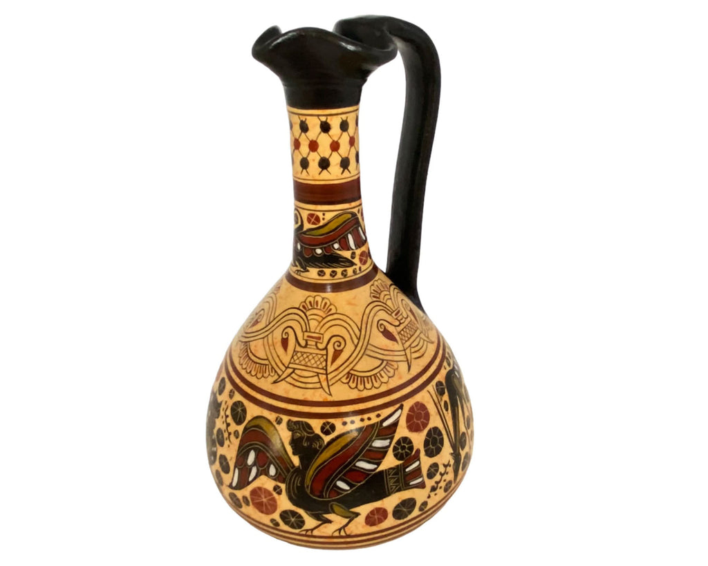 Greek Lagynos 26cm,Corinthian art,Ancient Greek Pottery - ifigeneiaceramics