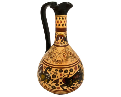 Greek Lagynos 26cm,Corinthian art,Ancient Greek Pottery - ifigeneiaceramics