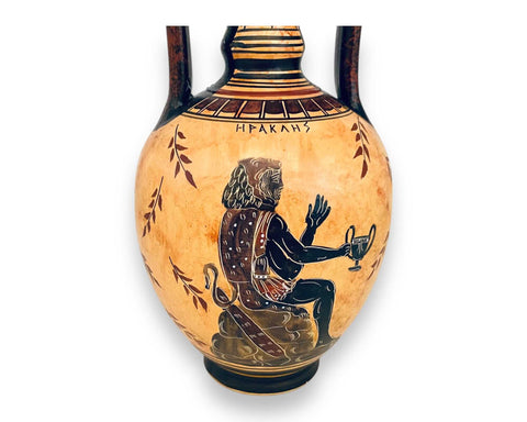 Perseus kill dragon,Hercules,Ancient Greek Amphora 24cm