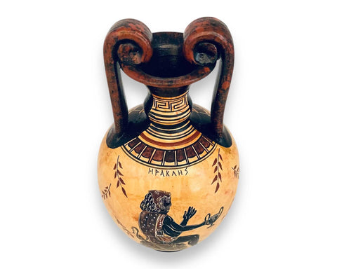 Perseus kill dragon,Hercules,Ancient Greek Amphora 24cm