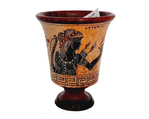 Pythagorean cup,Greedy cup 11cm,Multicolored,Showing Goddess Artemis