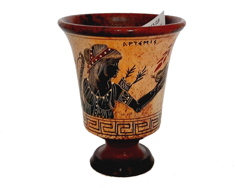 Pythagorean cup,Greedy cup 11cm,Multicolored,Showing Goddess Artemis