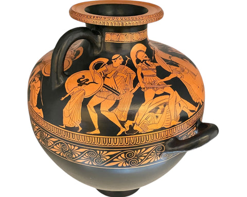 Red figure Hydria 43cm, Sack of Troy,Museum Replicas
