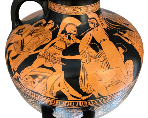 Red figure Hydria 43cm, Sack of Troy,Museum Replicas