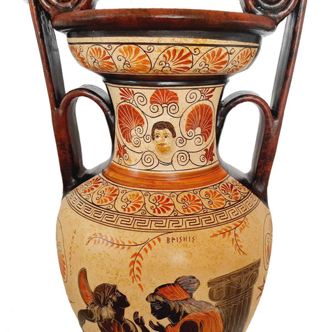 Achilles with Briseis,Hercules with Centaur,Greek Pottery Vase Amphora 57cm