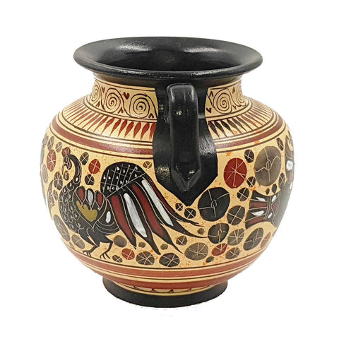 Ancient Greek Krater ,Vase 15cm,Corinthian Art - ifigeneiaceramics
