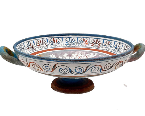 Ancient Greek  Kylix 26cm,Minoan Art Pottery - ifigeneiaceramics
