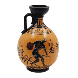 Ancient Greek Pottery Pot 17cm,showing themes from Ancient Olympics - ifigeneiaceramics