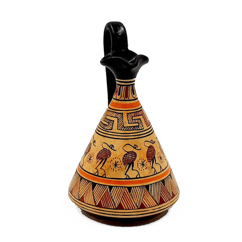 Ancient Greek Vase 13cm,Geometric lagynos - ifigeneiaceramics