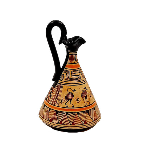 Ancient Greek Vase 13cm,Geometric lagynos - ifigeneiaceramics