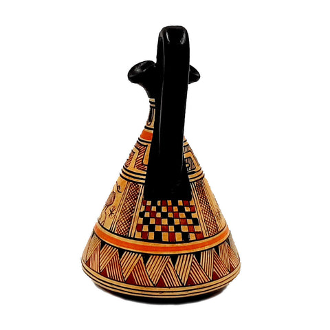 Ancient Greek Vase 13cm,Geometric lagynos - ifigeneiaceramics