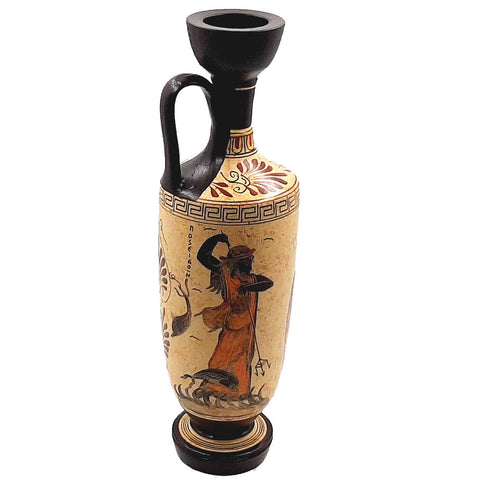 Greek Pottery Vase,Lekythos 35cm,shows Olympian Gods, Greek Mythology - ifigeneiaceramics
