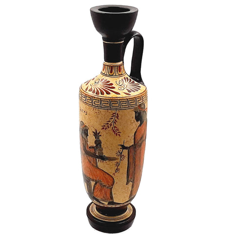 Greek Pottery Vase,Lekythos 35cm,shows Olympian Gods, Greek Mythology - ifigeneiaceramics