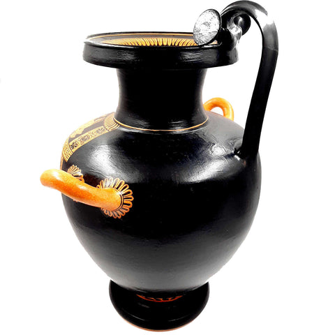 Attic Red figure Hydria 45cm, Music lesson,Museum Replicas - ifigeneiaceramics