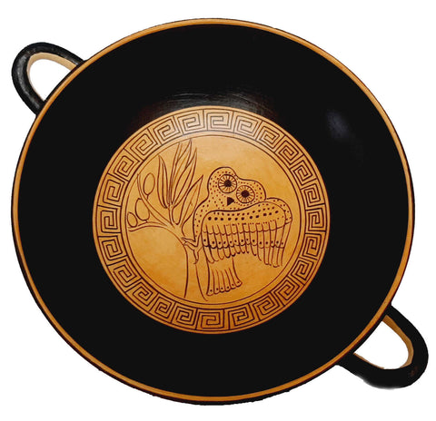Black figure Potlix 20cm,Owl in the middle Eye Kylix
