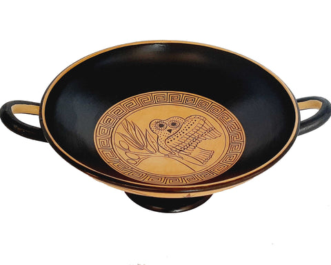 Black figure Potlix 20cm,Owl in the middle Eye Kylix
