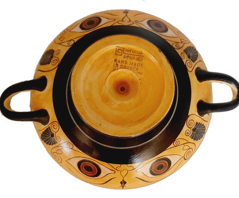 Black figure Potlix 20cm,Owl in the middle Eye Kylix