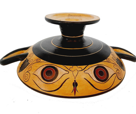Black figure Potlix 20cm,Owl in the middle Eye Kylix
