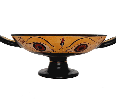 Black figure Potlix 20cm,Owl in the middle Eye Kylix
