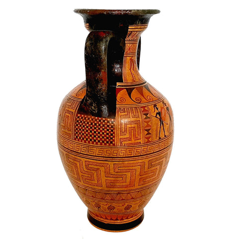 Geometric Amphora Vase 26cm,Ancient Greek Pottery Amphora