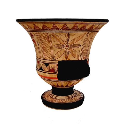Geometric Krater 11cm,Ancient Greek Pottery - ifigeneiaceramics
