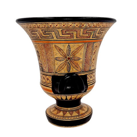 Geometric Krater 16cm,Ancient Greek Pottery - ifigeneiaceramics