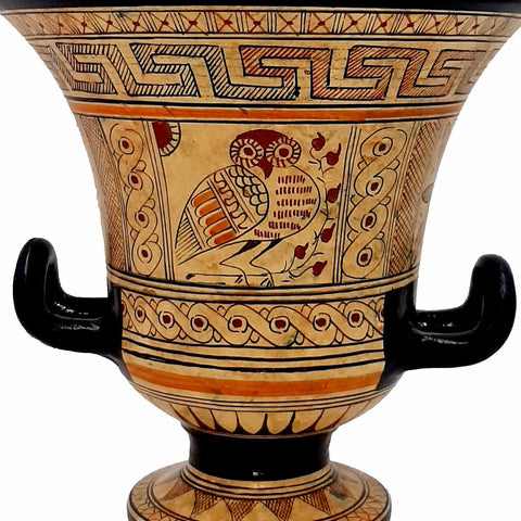 Geometric Krater 16cm,Ancient Greek Pottery - ifigeneiaceramics