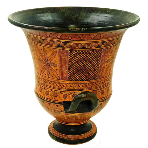 Geometric Krater Vase 26cm,Greek Art Pottery