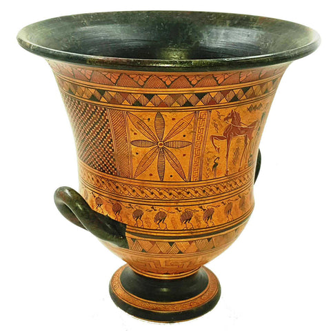 Geometric Krater Vase 26cm,Greek Art Pottery