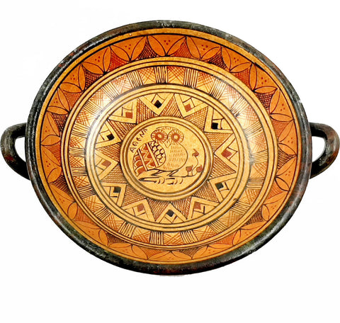 Geometric Kylix 13cm diameter,Ancient Greek Pottery - ifigeneiaceramics