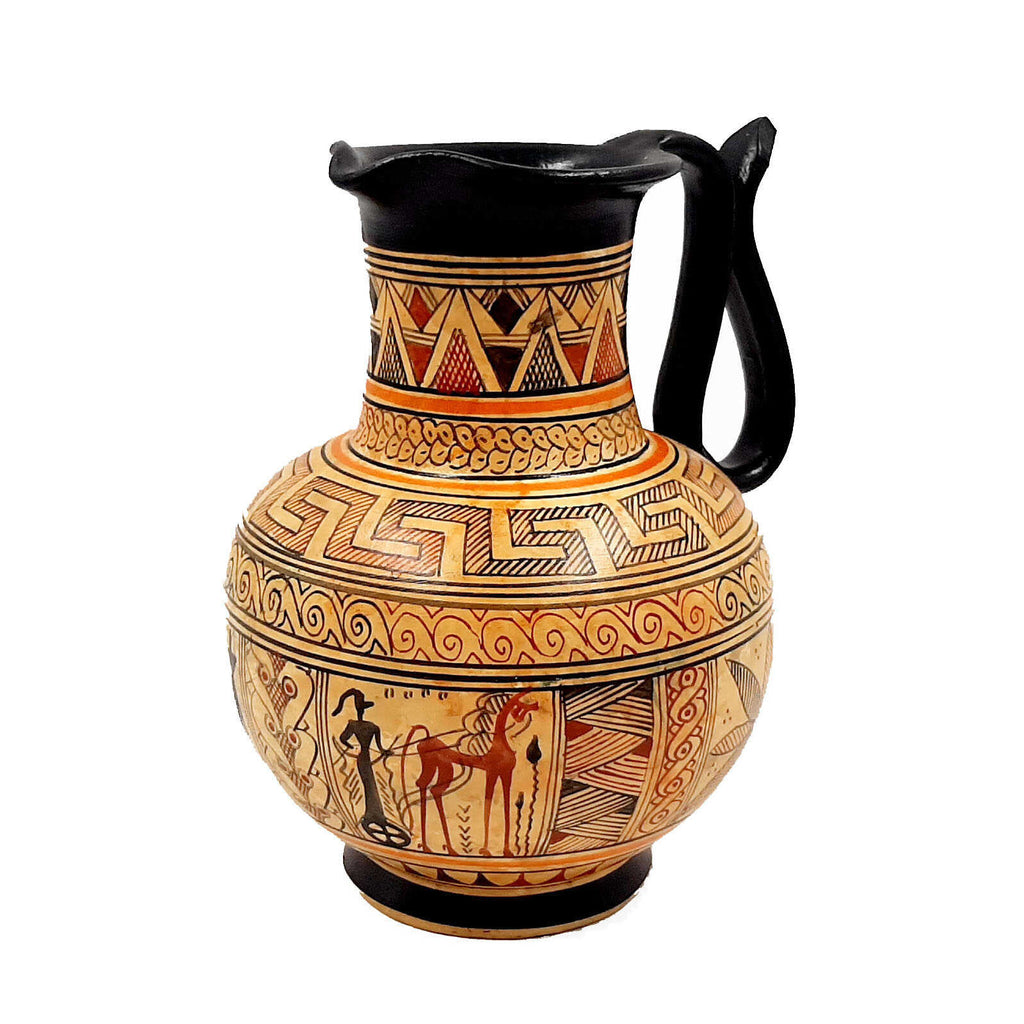 Geometric Oinochoe 16cm,Ancient  Greek Art Pottery - ifigeneiaceramics