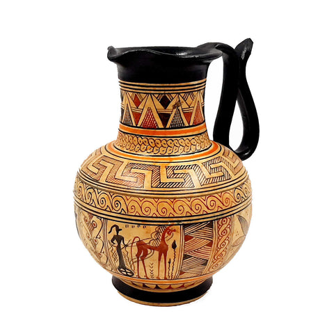 Geometric Oinochoe 16cm,Ancient  Greek Art Pottery - ifigeneiaceramics