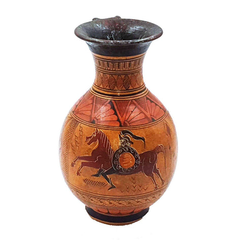 Geometric Oinochoe 17cm,Greek Pottery Pot
