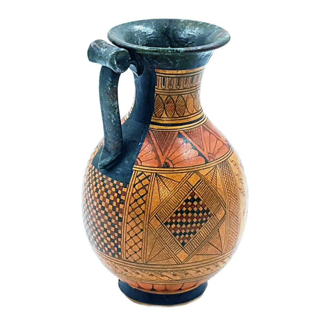 Geometric Oinochoe 17cm,Greek Pottery Pot