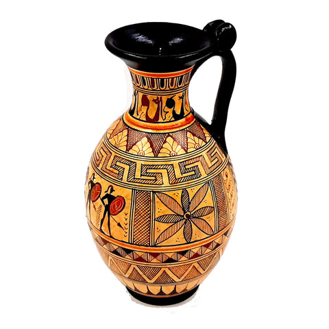 Geometric Oinochoe 22cm,Greek Pottery Vase - ifigeneiaceramics