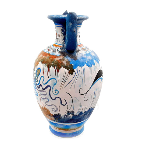 Greek Amphora 22cm ,Cretan art Painting - ifigeneiaceramics