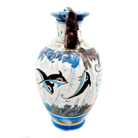 Greek Amphora 22cm ,Cretan art Painting - ifigeneiaceramics