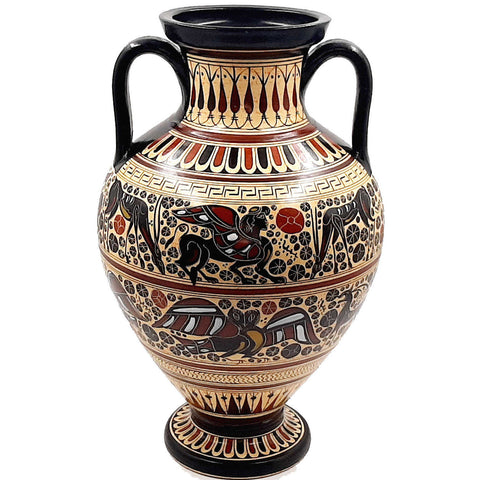 Greek Amphora Vase 36cm,Corinthian Art Pottery - ifigeneiaceramics