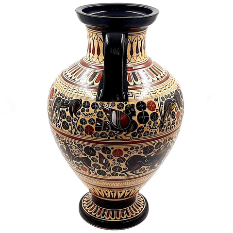 Greek Amphora Vase 36cm,Corinthian Art Pottery - ifigeneiaceramics