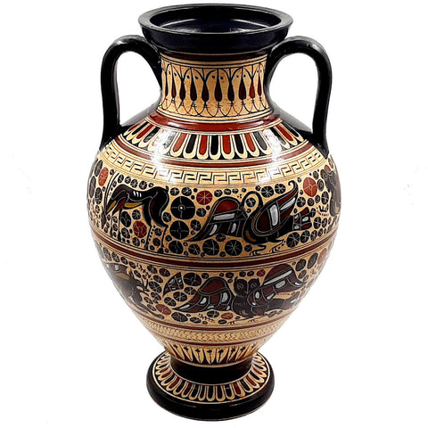 Greek Amphora Vase 36cm,Corinthian Art Pottery - ifigeneiaceramics