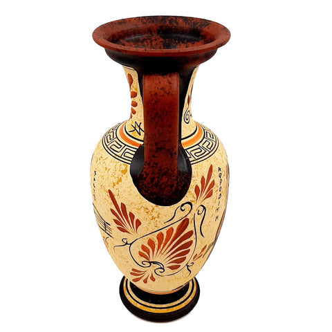 Greek Ceramic Pottery,Amphora 26cm,Adonis with Goddess Aphrodite - ifigeneiaceramics