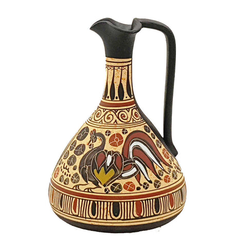 Greek Corinthian art  Pottery Pot ,Lagynos 17cm - ifigeneiaceramics